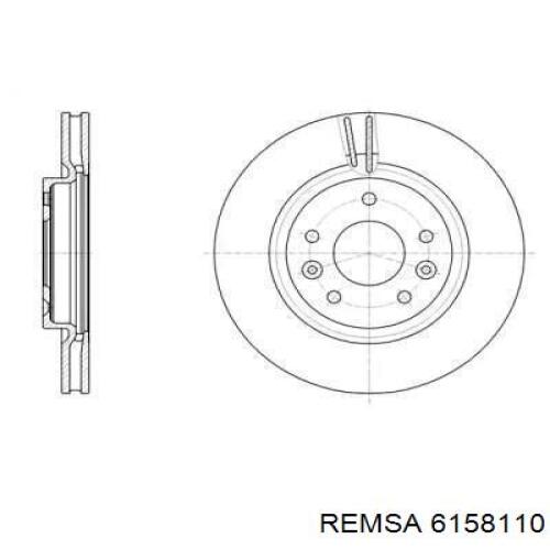 61581.10 Remsa tarcza hamulcowa przednia