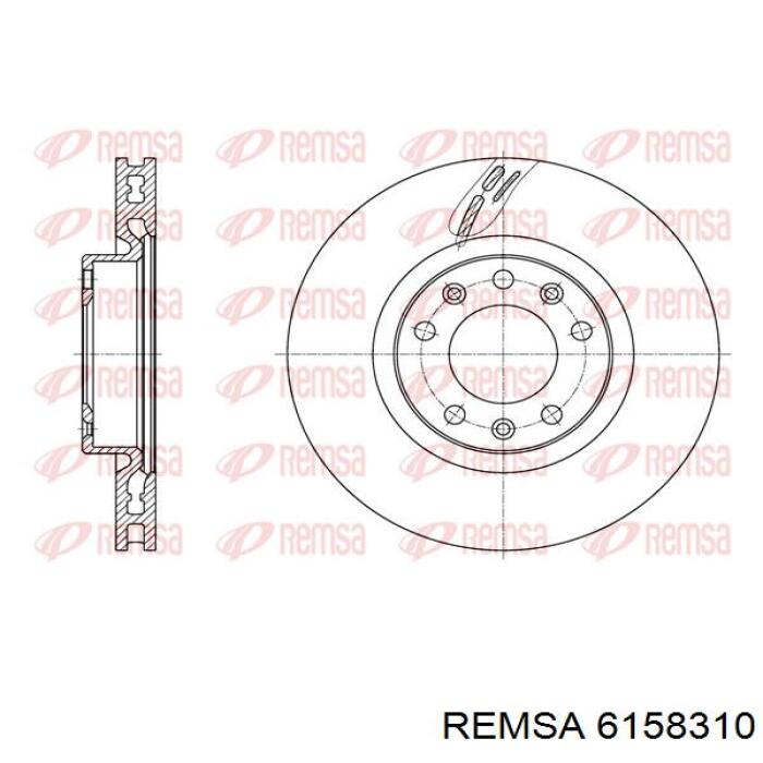 6158310 Remsa Tarcza hamulcowa przednia