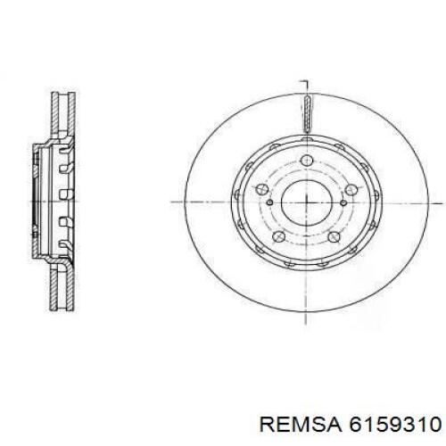 Tarcza hamulcowa przednia Remsa 6159310 cena, od 69,79 USD