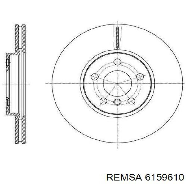 6159610 Remsa Tarcza hamulcowa przednia