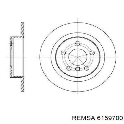 61597.00 Remsa tarcza hamulcowa tylna