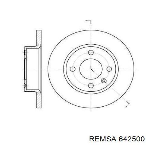 Tarcza hamulcowa przednia Remsa 642500 cena, od 31,17 USD