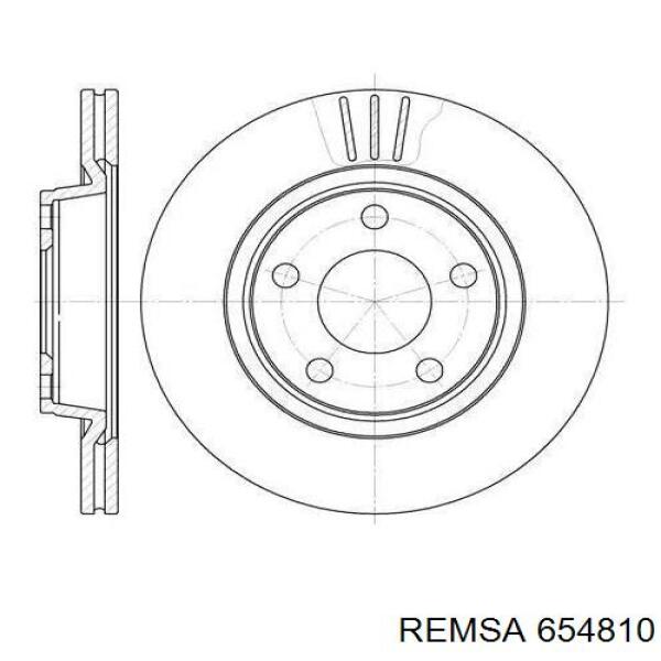 Tarcza hamulcowa przednia Remsa 654810 cena, od 47,07 USD