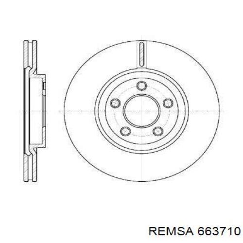 Tarcza hamulcowa przednia Remsa 663710 cena, od 68,02 USD