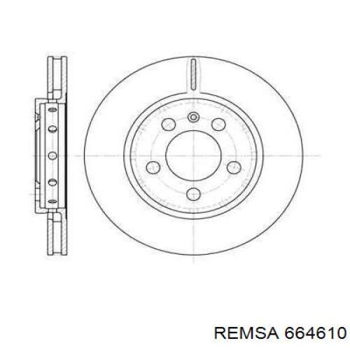 Tarcza hamulcowa tylna Remsa 664610 cena, od 37,44 USD