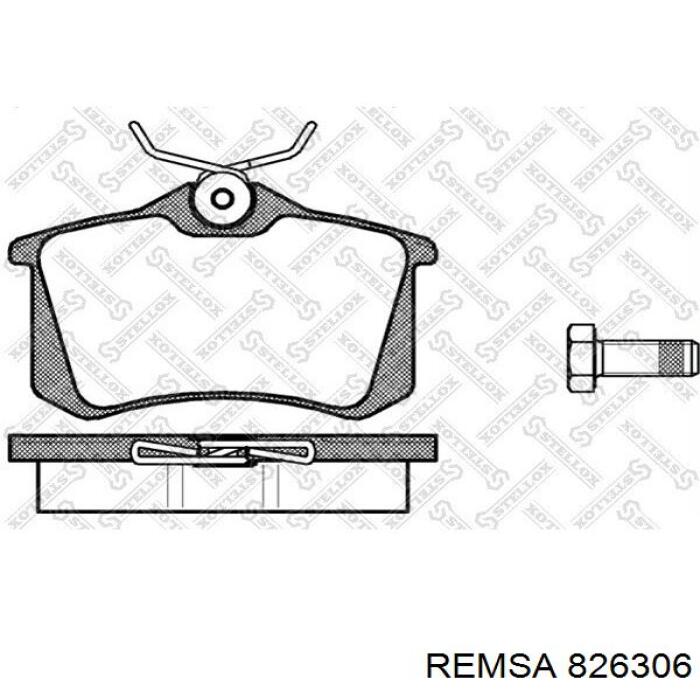 8263.06 Remsa tarcza hamulcowa tylna