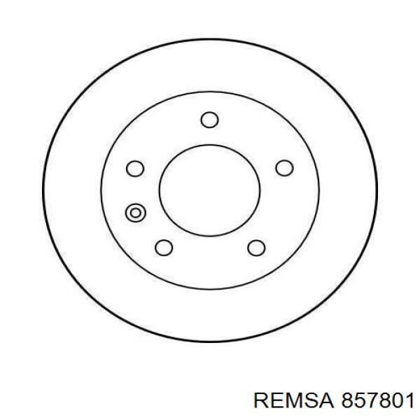 Do koszyka 857801 Remsa Tarcza hamulcowa przednia