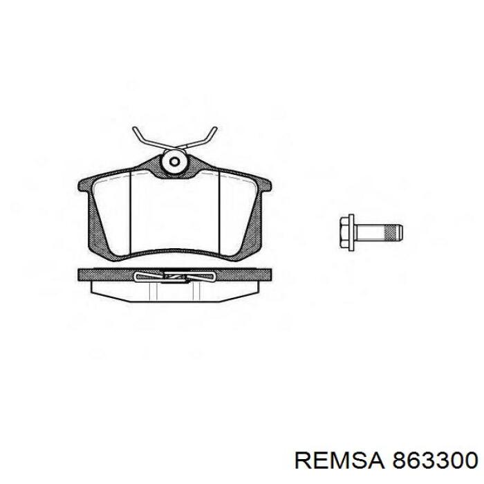 863300 Remsa Tarcza hamulcowa przednia