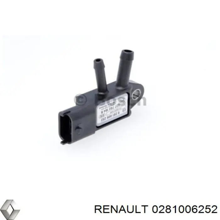 Czujnik ciśnienia spalin 0281006252 Renault (RVI)