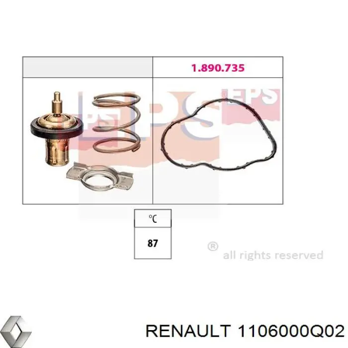 1106000Q02 Renault (RVI) Obudowa termostatu
