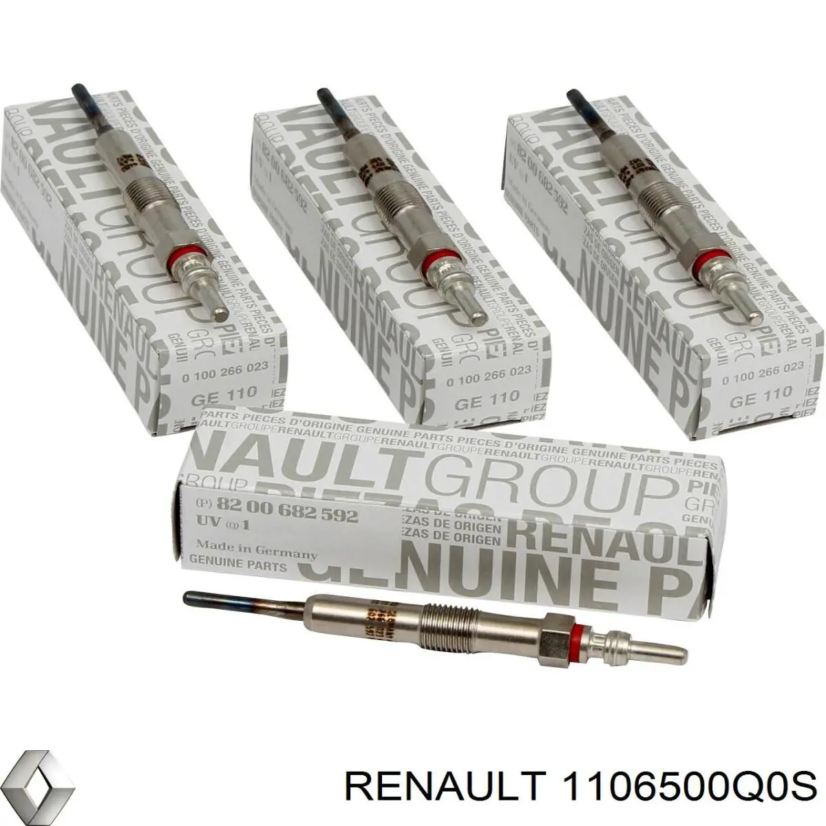 Świeca żarowa Nissan/Infiniti 1106500Q0S cena, od 27,01 USD