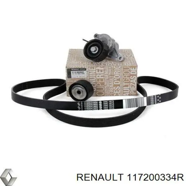 117200334R Renault (RVI) Pasek napędowy mechanizmów, zestaw
