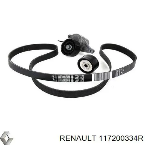 Pasek napędowy mechanizmów, zestaw Renault (RVI) 117200334R cena, od 127,12 USD