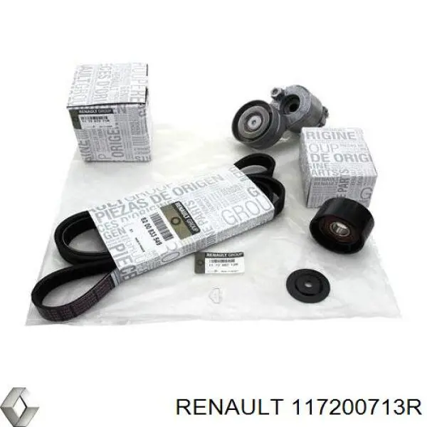 Pasek napędowy mechanizmów, zestaw Renault (RVI) 117200713R cena, od 110,39 USD