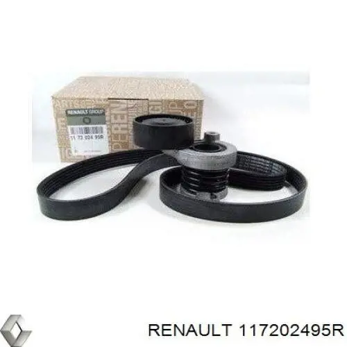 Pasek napędowy mechanizmów, zestaw Renault (RVI) 117202495R cena, od 101,09 USD