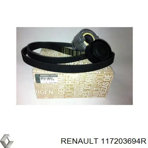 Pasek napędowy mechanizmów, zestaw Renault (RVI) 117203694R cena, od 79,24 USD