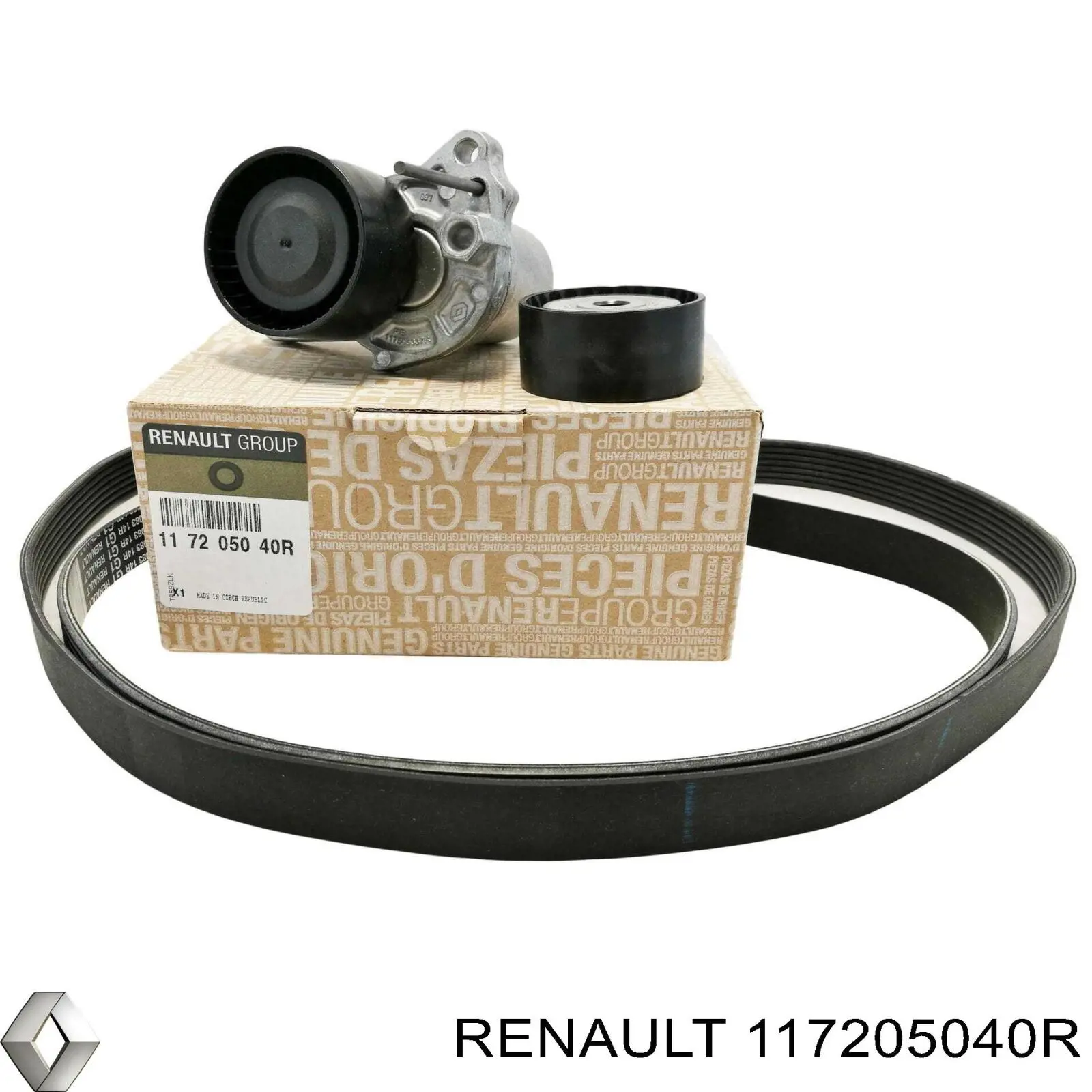 Do koszyka 117205040R Renault (RVI) Pasek napędowy mechanizmów, zestaw