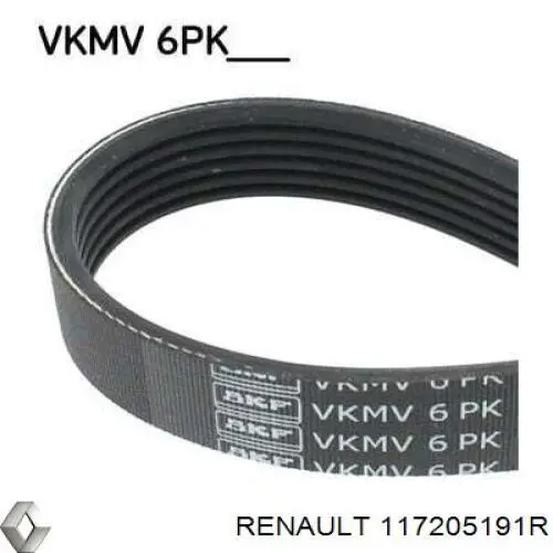 Do koszyka 117205191R Renault (RVI) Pas napędowy mechanizmów