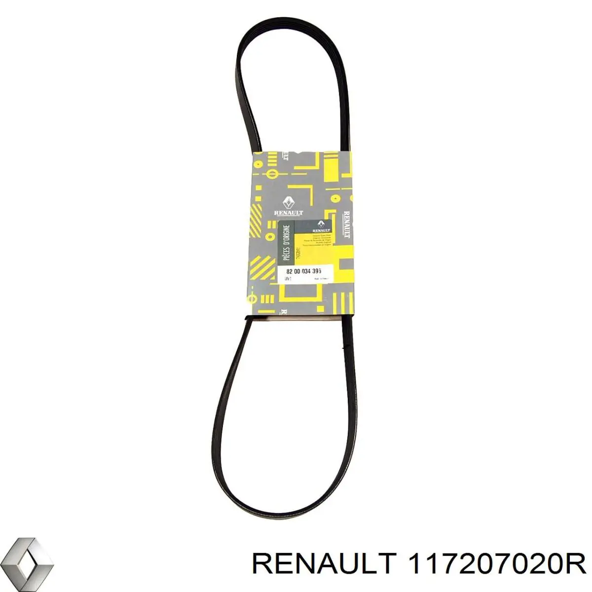 Do koszyka 117207020R Renault (RVI) Pasek napędowy mechanizmów, zestaw