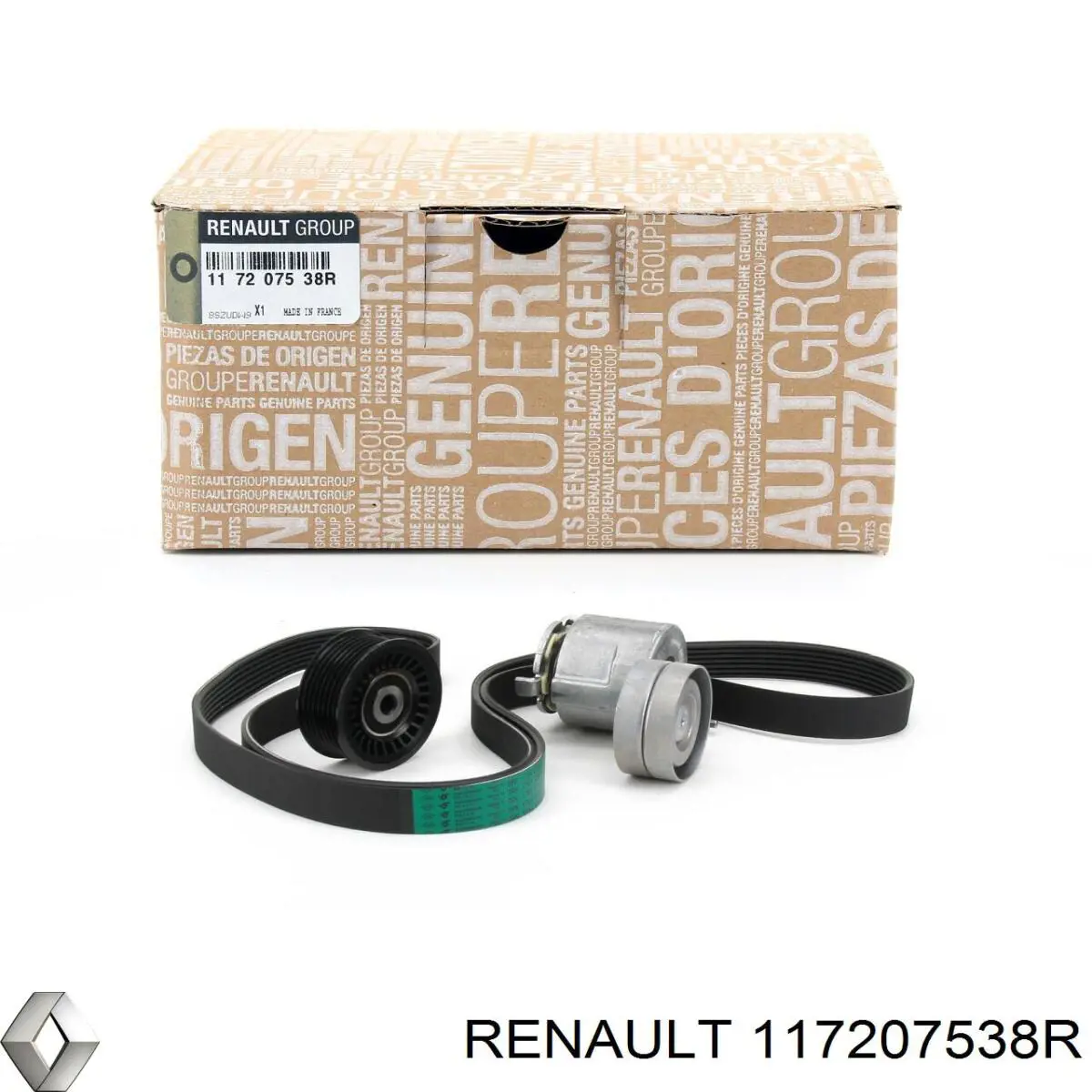 117207538R Renault (RVI) Pasek napędowy mechanizmów, zestaw
