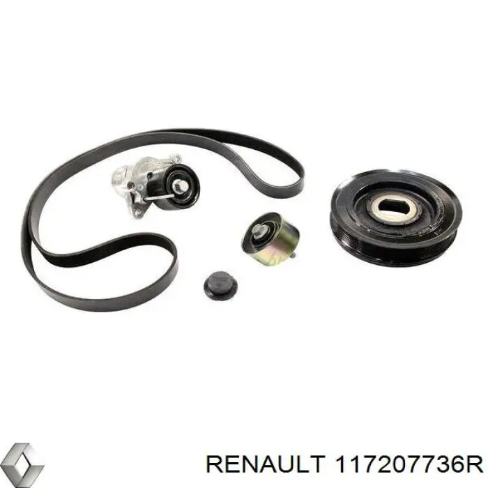 Pasek napędowy mechanizmów, zestaw Renault (RVI) 117207736R cena, od 129,12 USD