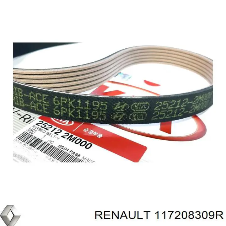 Do koszyka 117208309R Renault (RVI) Pas napędowy mechanizmów