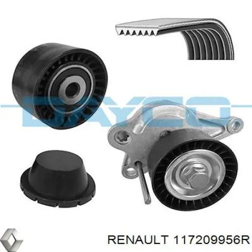 Pasek napędowy mechanizmów, zestaw Renault (RVI) 117209956R cena, od 110,09 USD