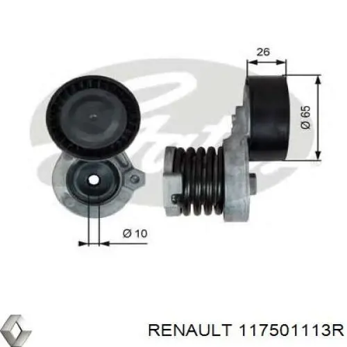 Napinacz paska napędowego Renault (RVI) 117501113R