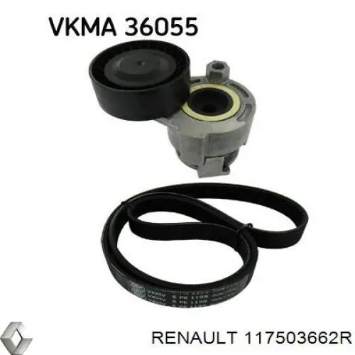 Napinacz paska napędowego Renault (RVI) 117503662R cena, od 64,76 USD