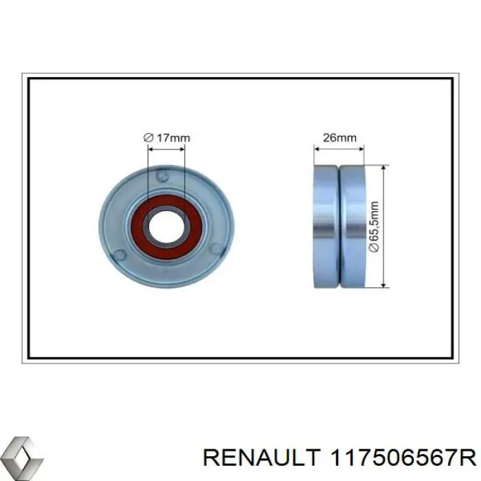117506567R Renault (RVI) Napinacz paska napędowego