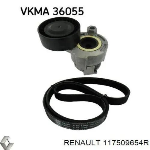 Napinacz paska napędowego Renault (RVI) 117509654R