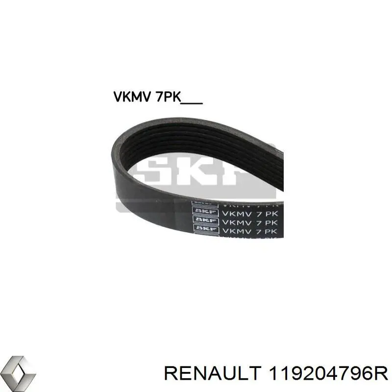 Pas napędowy mechanizmów Renault (RVI) 119204796R cena, od 20,68 USD
