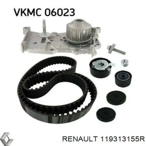Pasek rozrządu, zestaw Renault (RVI) 119313155R cena, od 11,14 USD