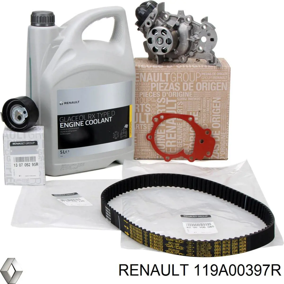 Pasek rozrządu, zestaw Renault (RVI) 119A00397R