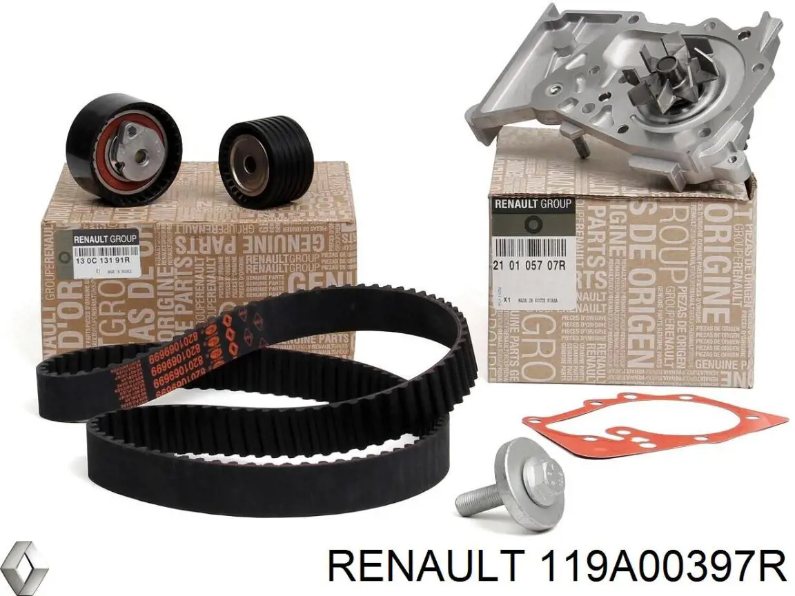119A00397R Renault (RVI) Pasek rozrządu, zestaw