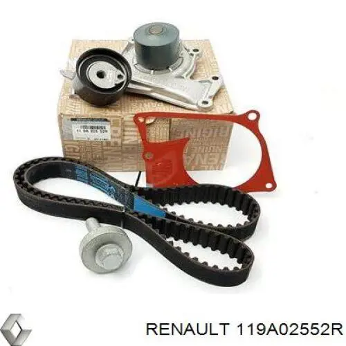 Pasek rozrządu, zestaw 119A02552R Renault (RVI)