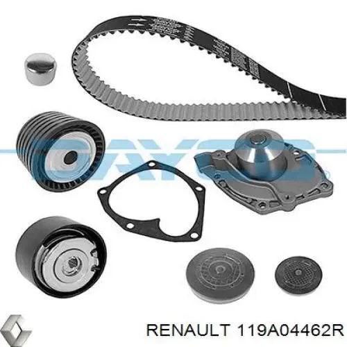 Pasek rozrządu, zestaw Renault (RVI) 119A04462R cena, od 213,22 USD
