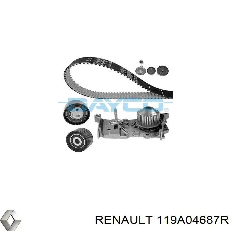 Do koszyka 119A04687R Renault (RVI) Pasek rozrządu, zestaw