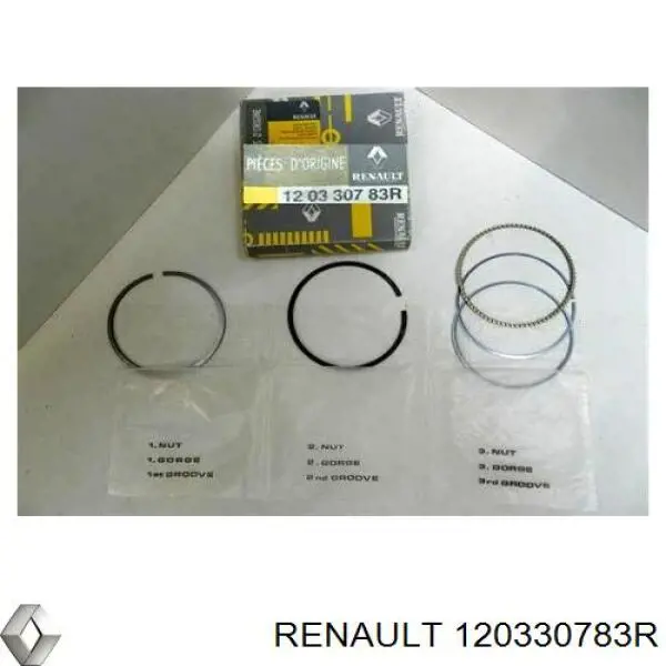 Do koszyka 120330783R Renault (RVI) Pierścienie tłokowe na 1 cylinder, STD.