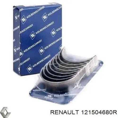 Do koszyka 121504680R Renault (RVI) Panewki korbowodowe wału korbowego, zestaw, standardowe (STD)