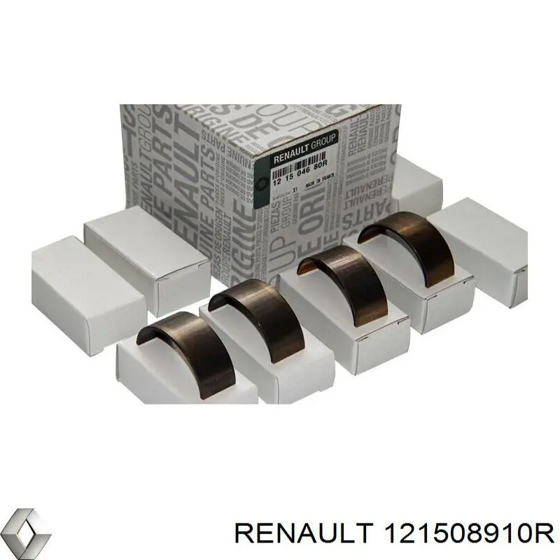 Do koszyka 121508910R Renault (RVI) Panewki korbowodowe wału korbowego, zestaw, standardowe (STD)