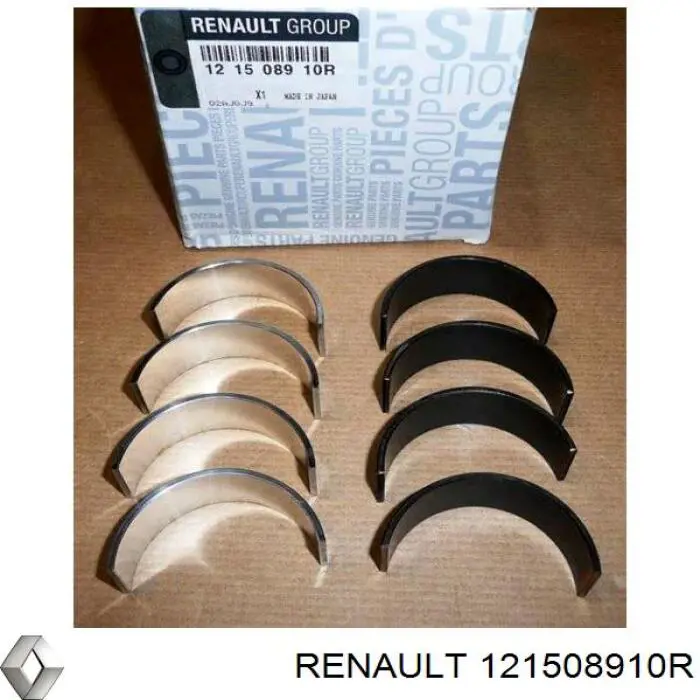 Panewki korbowodowe wału korbowego, zestaw, standardowe (STD) 121508910R Renault (RVI)