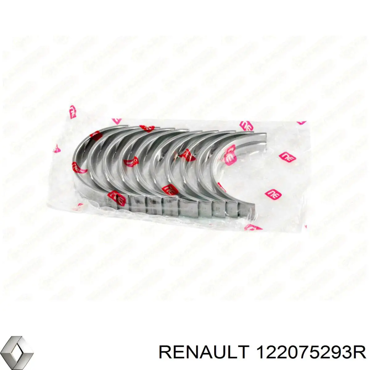 122075293R Renault (RVI) Panewki główne wału korbowego, zestaw, standardowe (STD)