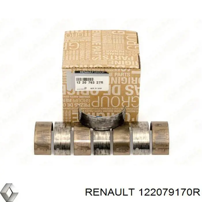 Panewki korbowodowe wału korbowego, zestaw, standardowe (STD) Renault (RVI) 122079170R cena, od 119,41 USD
