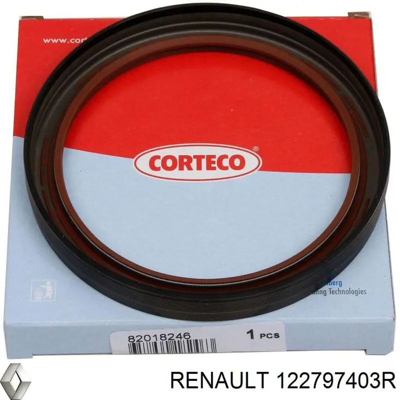 Uszczelniacz wału korbowego silnika tylny Renault (RVI) 122797403R cena, od 16,26 USD