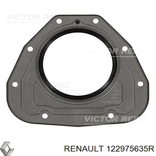Do koszyka 122975635R Renault (RVI) Uszczelniacz wału korbowego silnika tylny