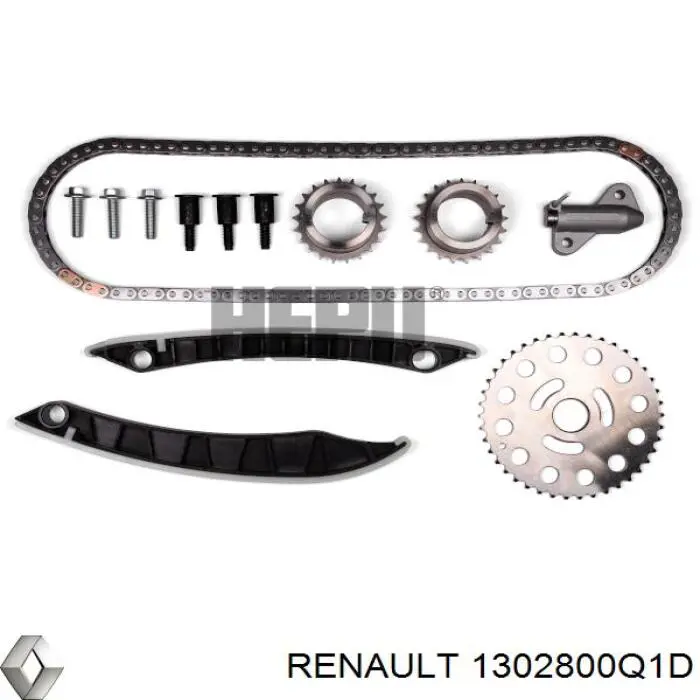Do koszyka 1302800Q1D Renault (RVI) Łańcuch rozrządu, zestaw