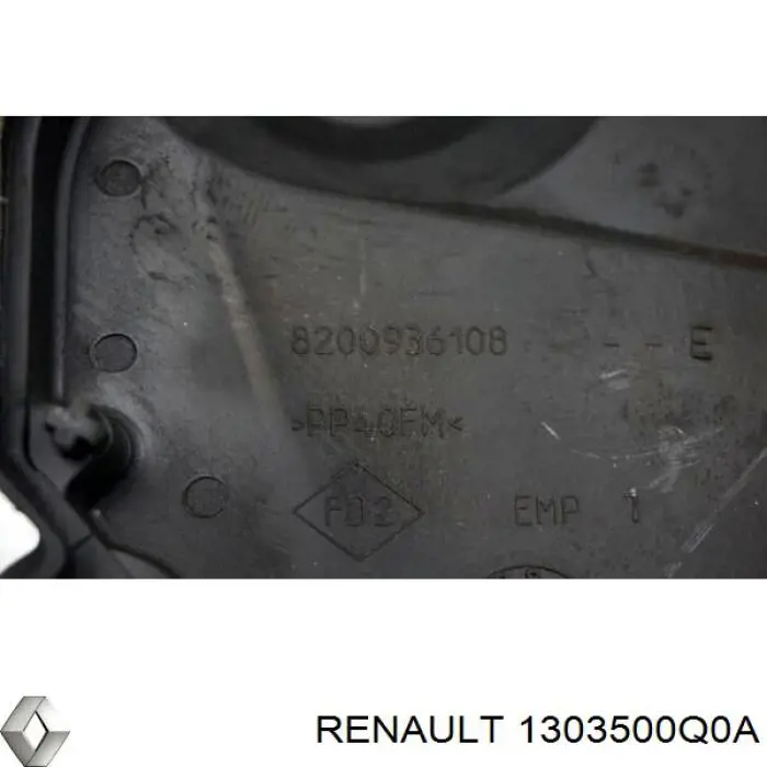 Do koszyka 1303500Q0A Renault (RVI) Osłona paska rozrządu wewnętrzna
