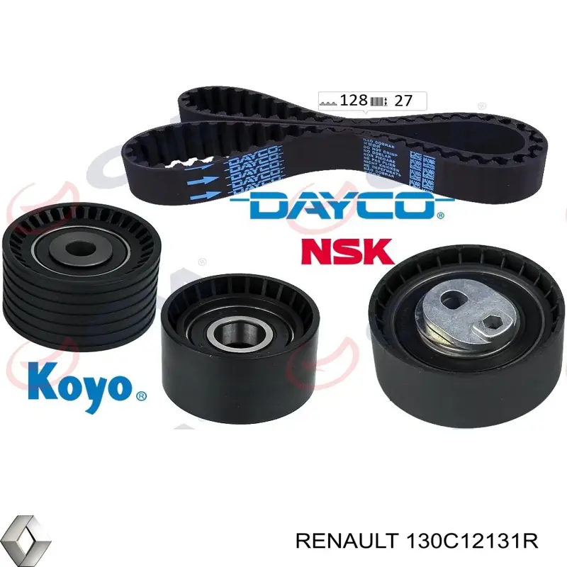 Pasek rozrządu, zestaw Renault (RVI) 130C12131R cena, od 159,22 USD