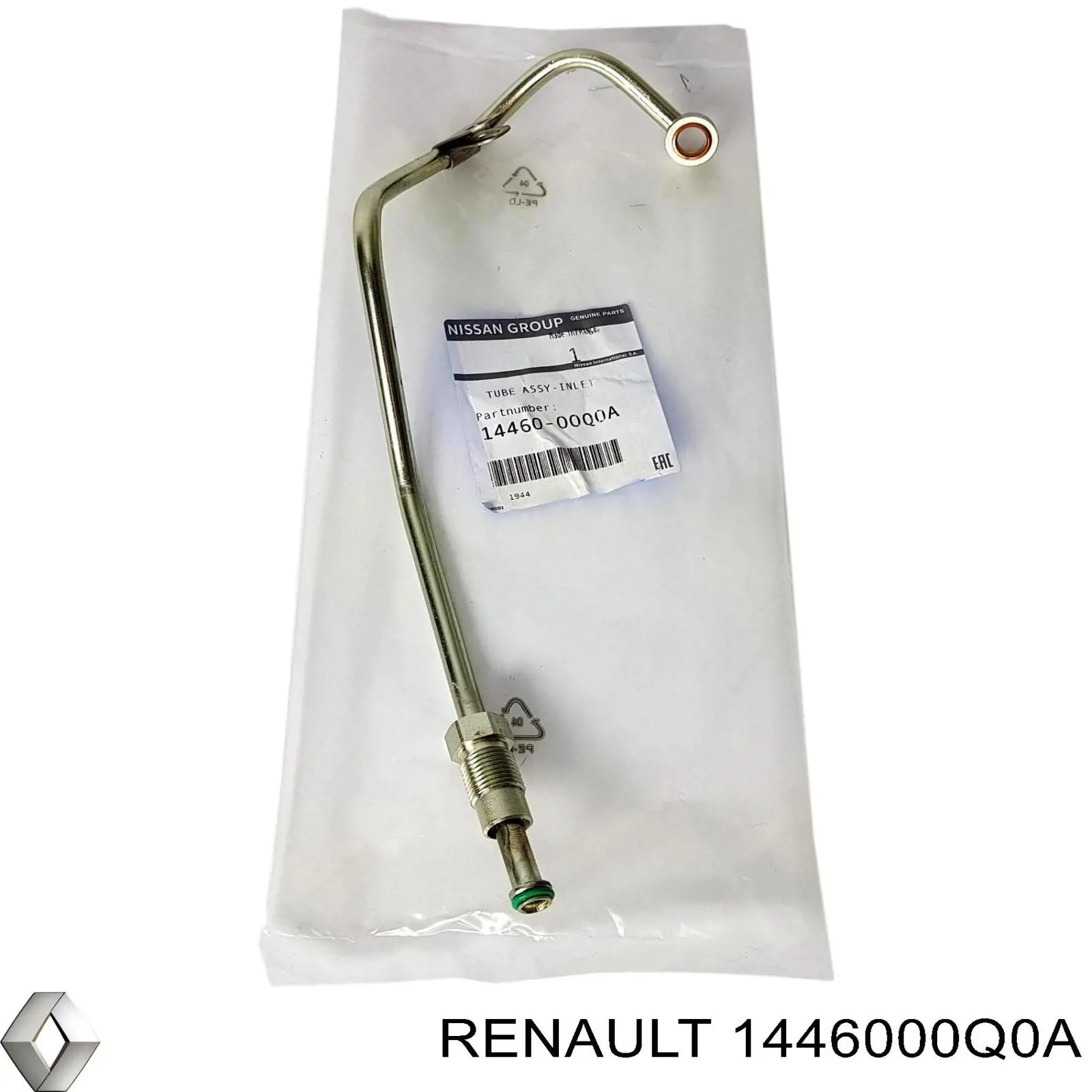 Rurka (przewód) dopływu oleju do turbiny Renault (RVI) 1446000Q0A cena, od 28,37 USD